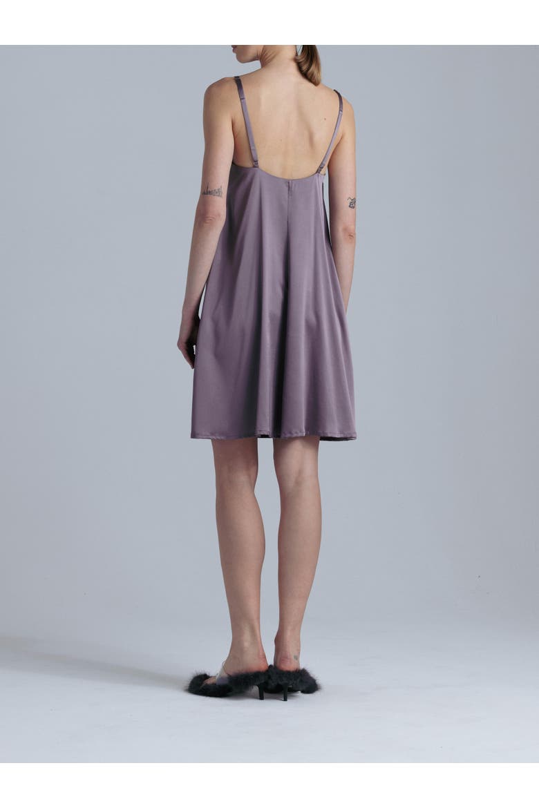 Aphrodite Silk Midi Dress, Alternate, color, Noble Purple