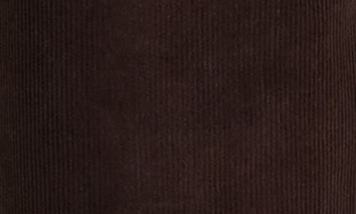 Warp & Weft Warp+weft Nce High Waist Wide Leg Corduroy Jeans In Brown