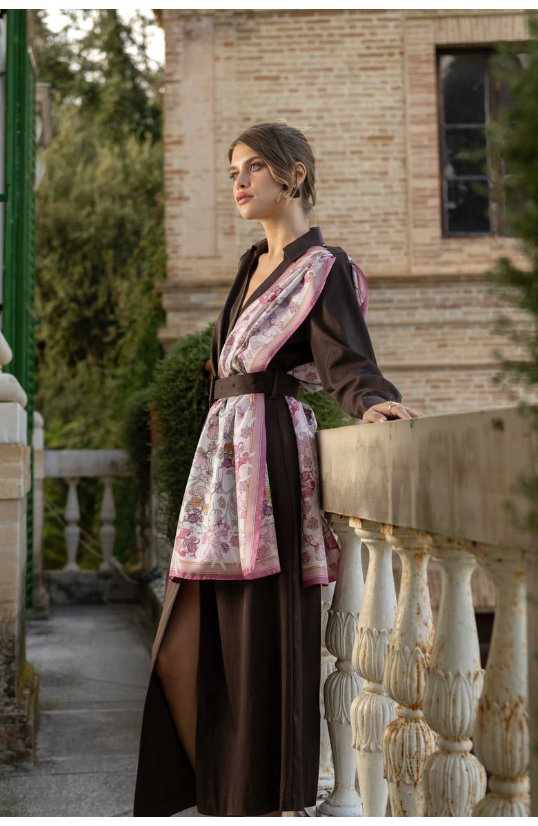 Elizabetta Ofelia - Long Silk Scarf for Women, Alternate, color, Pink