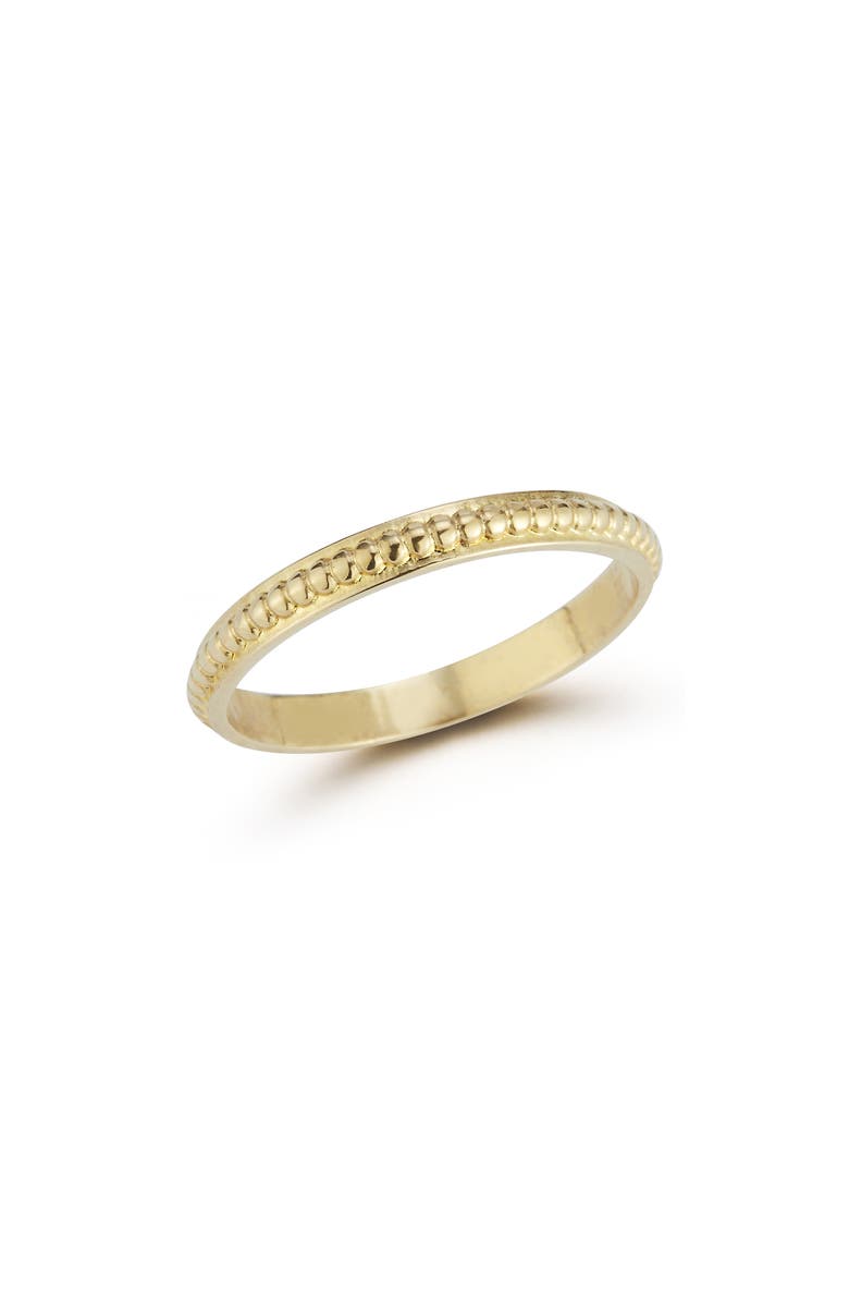 Ember Fine Jewelry Beaded Band Ring, Main, color, Gold