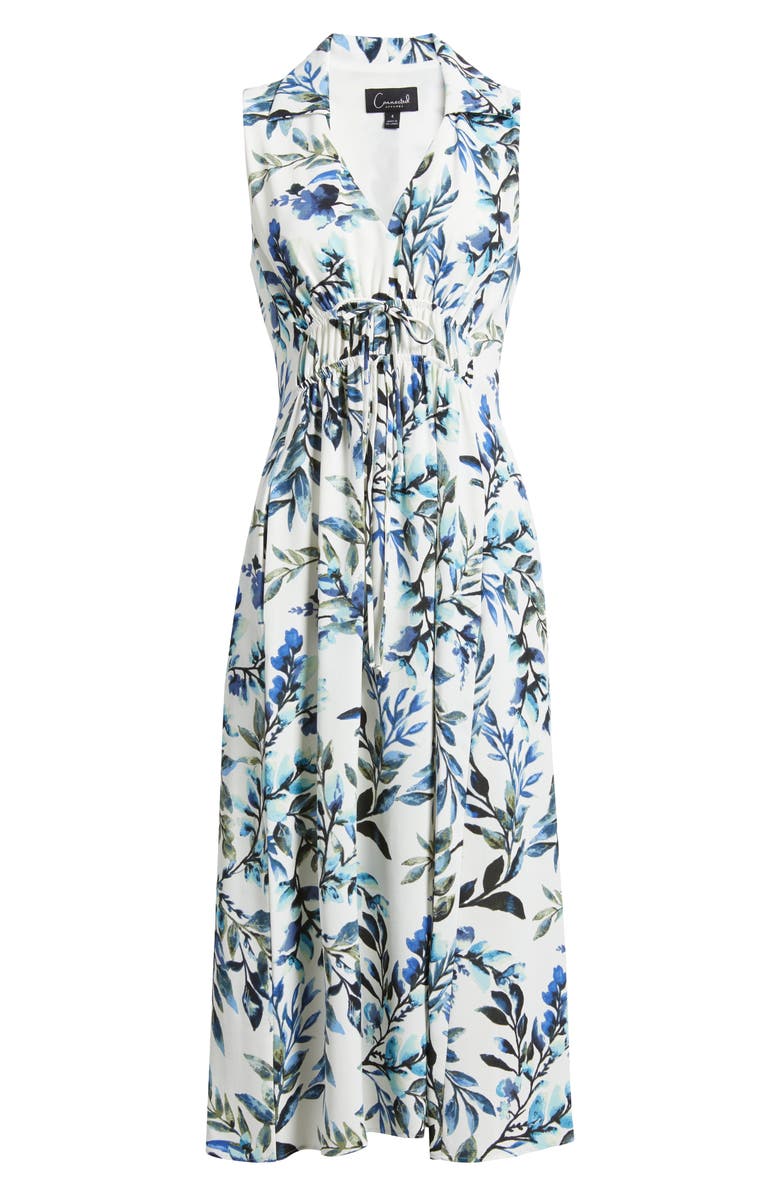 Connected Apparel Floral Sleeveless Midi Dress, Alternate, color, 