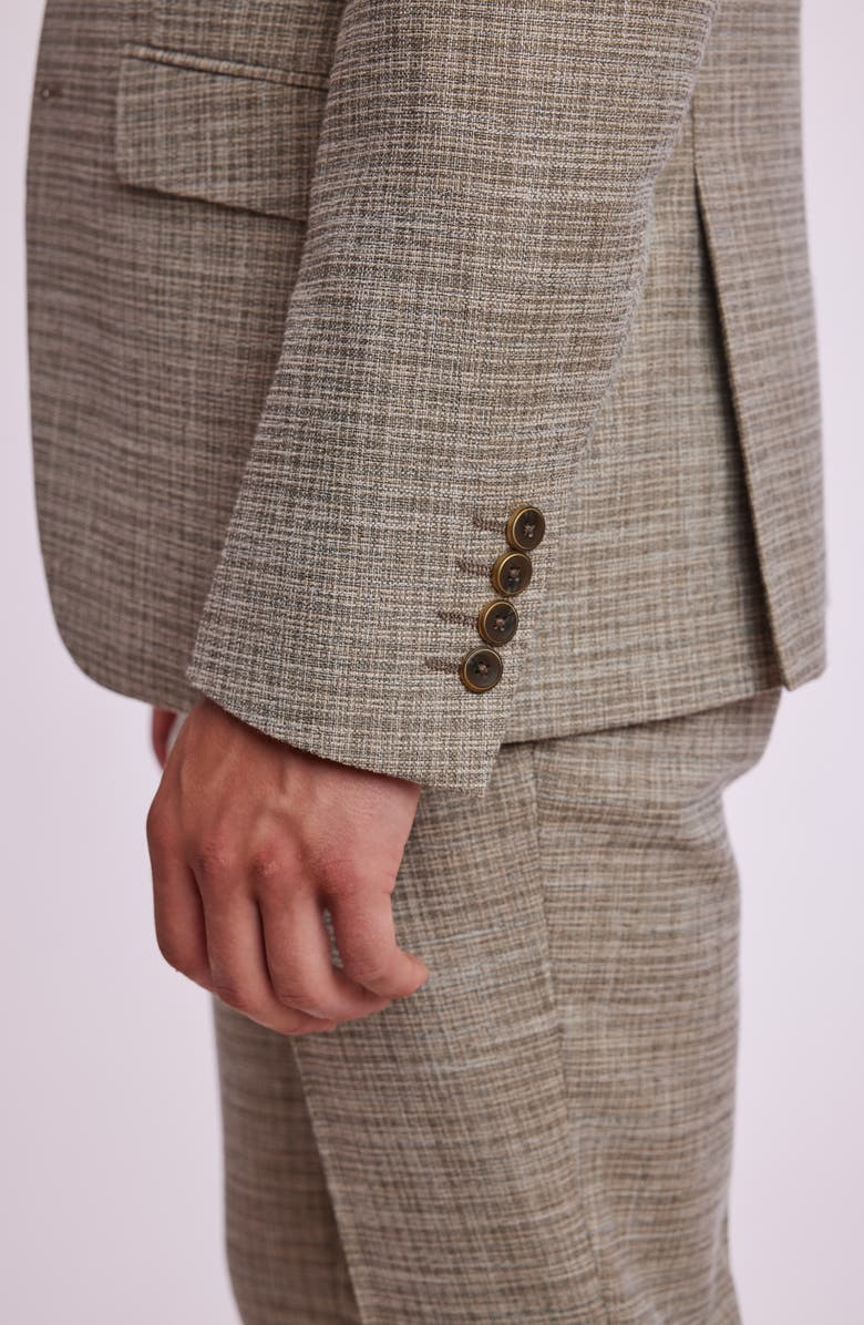 PAISLEY & GRAY Ashton Slim Fit Sport Coat, Alternate, color, Sage Cream Texture