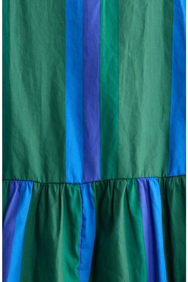 Dolary Stripe Tie Waist Dress, Alternate, color, EMERALD-BLUES