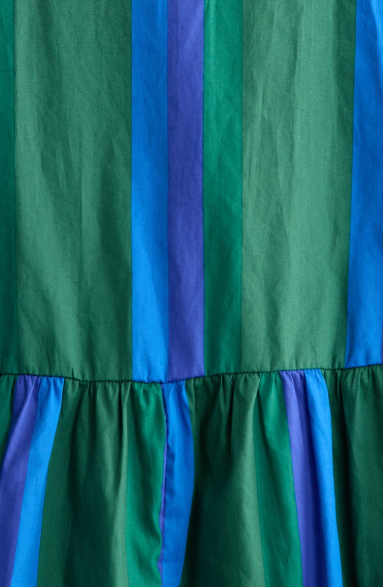 SUGARLIPS Dolary Stripe Tie Waist Dress, Alternate, color, Emerald-Blues