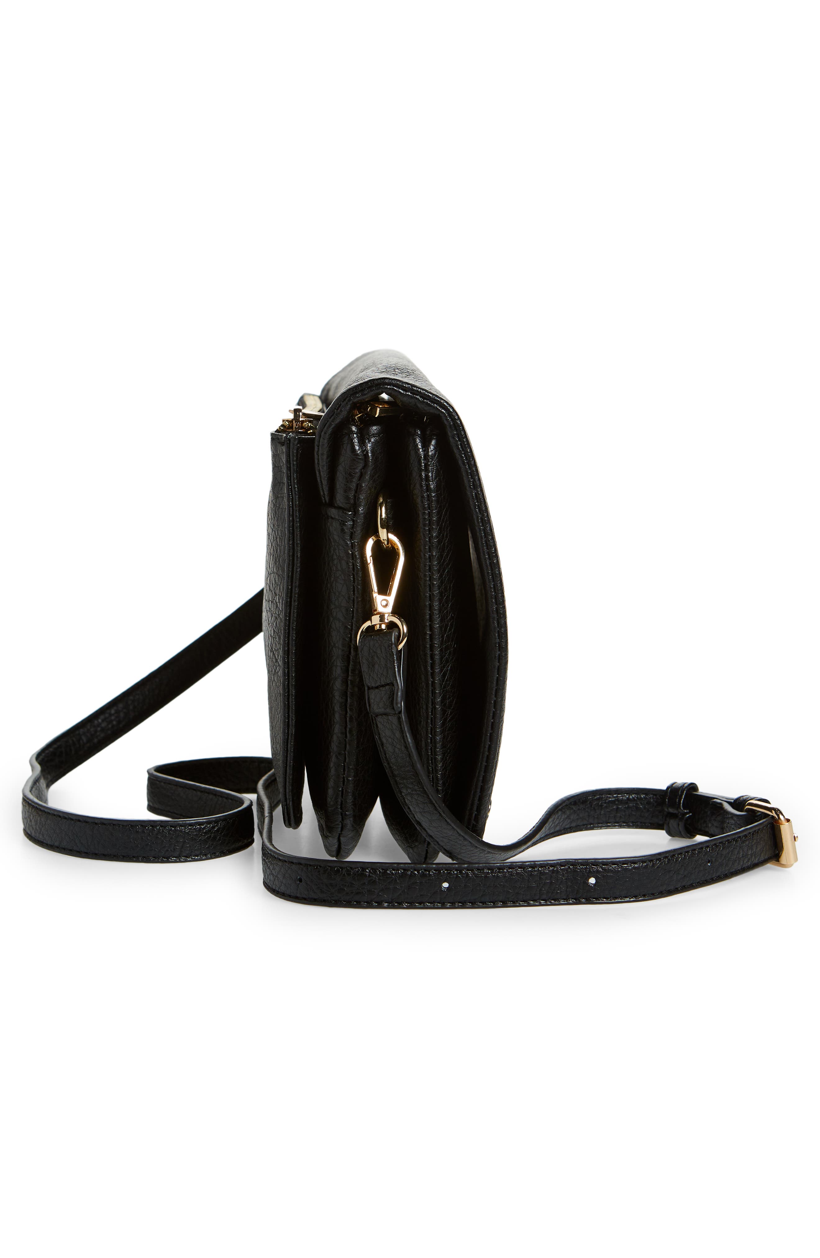 Street Level Medium Faux Leather Crossbody Bag, Alternate, color, 