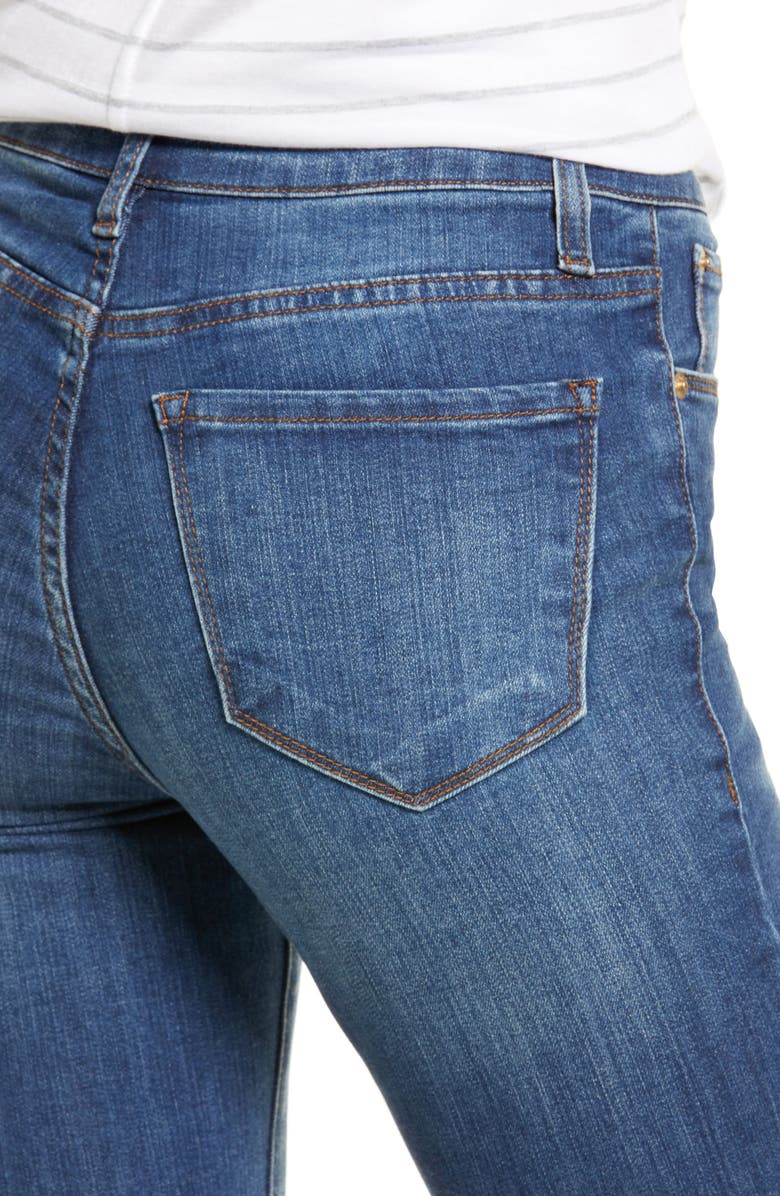 STS Blue Erin High Waist Raw Hem Cigarette Jeans, Alternate, color, 