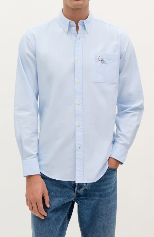 Scalpers Tromso Oxford Bd Shirt In Blue