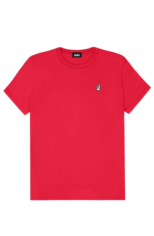Dalix Womens Peace Sign Jersey Relaxed Tee
