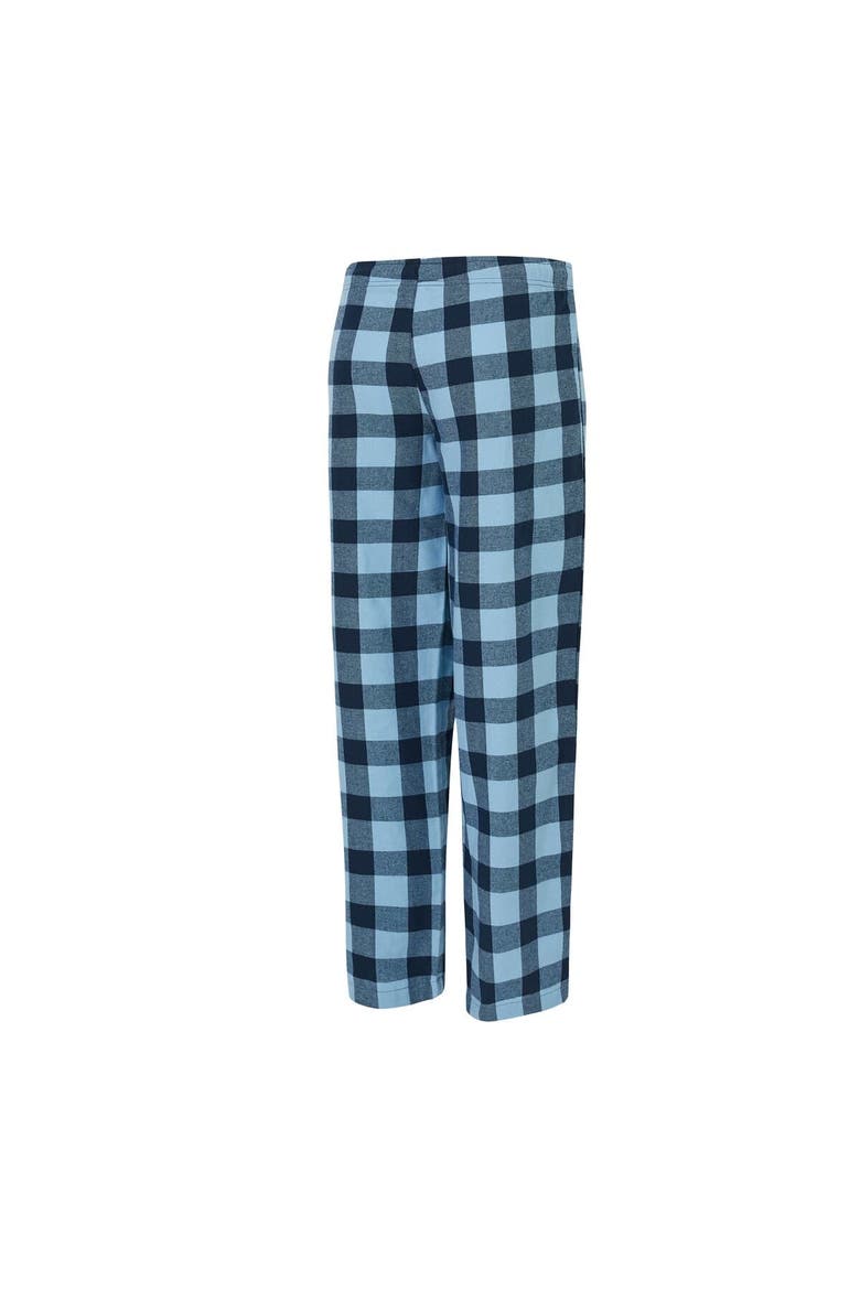 Women's Concepts Sport  Powder Blue/Navy Los Angeles Chargers Avondale T-Shirt & Pants Flannel PJ Set, Alternate, color, Powder Blue