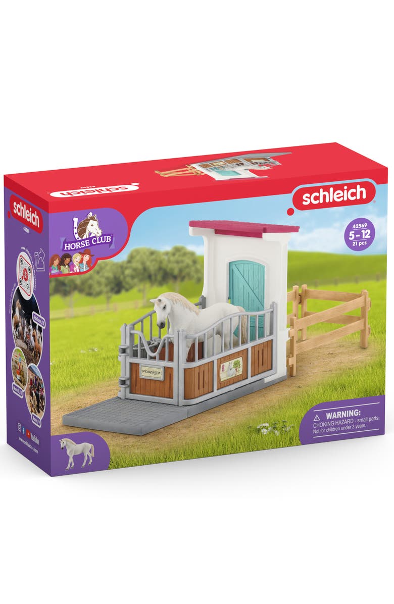 Schleich Horse Club Stall Extension, 21 Pieces, Animal Figures, Kids Ages 5+, Alternate, color, Multicolored