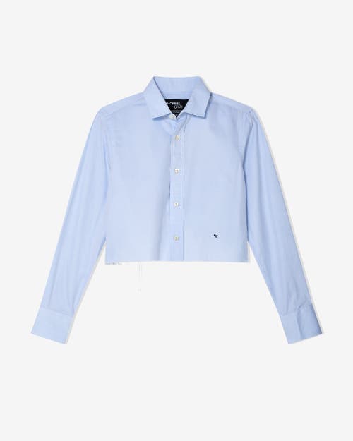 Hommegirls Cropped Shirt In Blue