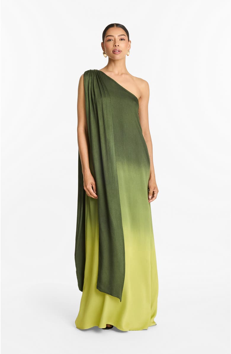 DIARRABLU Raya Gown Ombra Olive in Fsc<sup>®</sup> Certified Viscose, Main, color, Ombra Olive