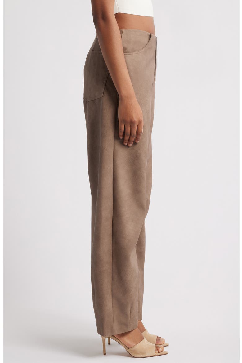 Faux Suede Balloon Pants, Alternate, color, MOCHA