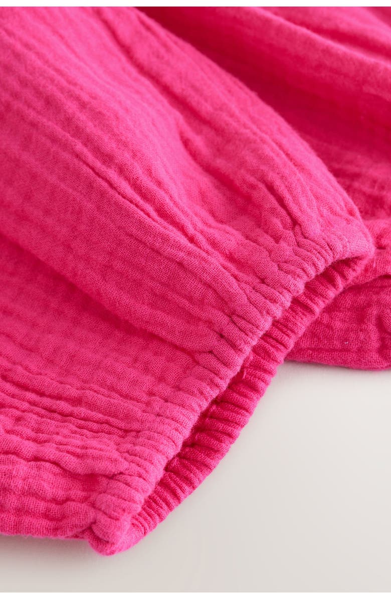 NEXT Kids' Ditsy Cotton Gauze Pants, Alternate, color, Pink
