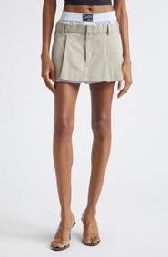 Alexander Wang Prestyled Pleated Miniskort