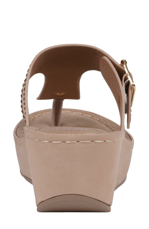 Gc Shoes Alani Wedge Sandal In Beige