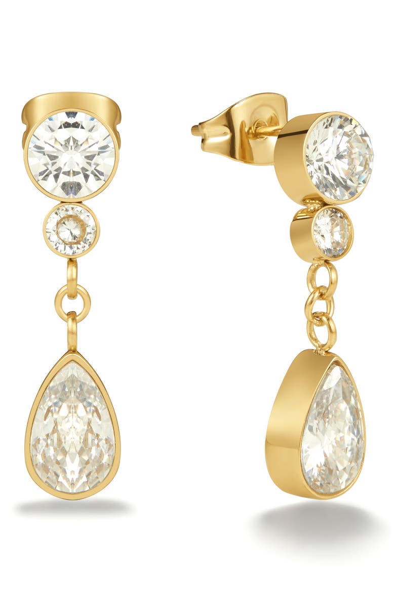 Pear Drop Earrings, Main, color, GOLD