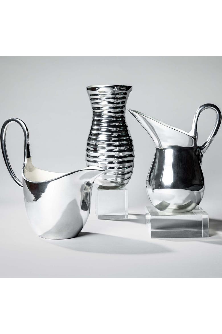 Aquos Pitcher, Alternate, color, Silver