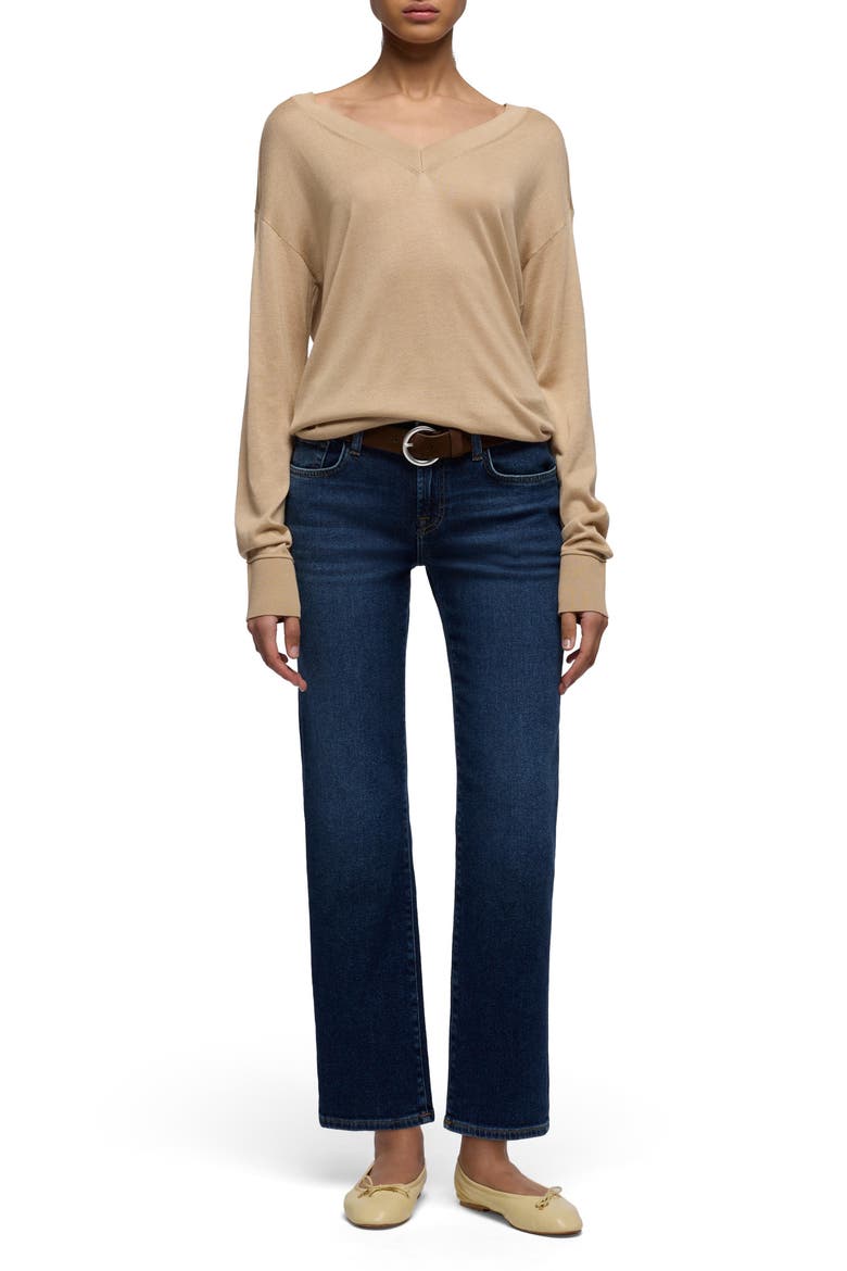 Calie Ankle Straight Leg Jeans, Alternate, color, BLUE VIBE