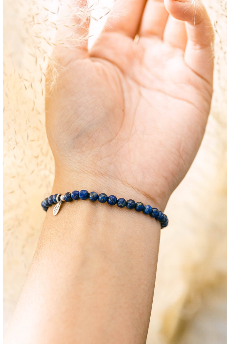 Lapis Lazuli Energy Bracelet, Alternate, color, Dark Blue