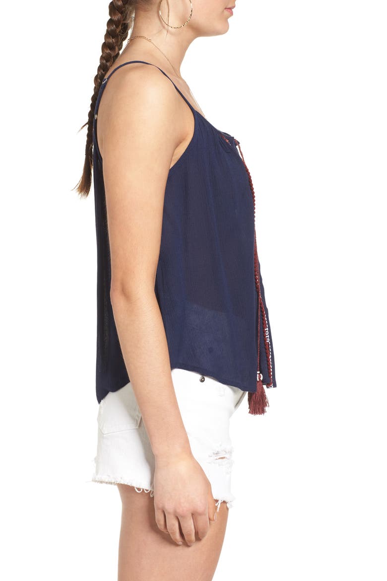 Embellished Camisole, Alternate, color, NAVY/ BURGUNDY