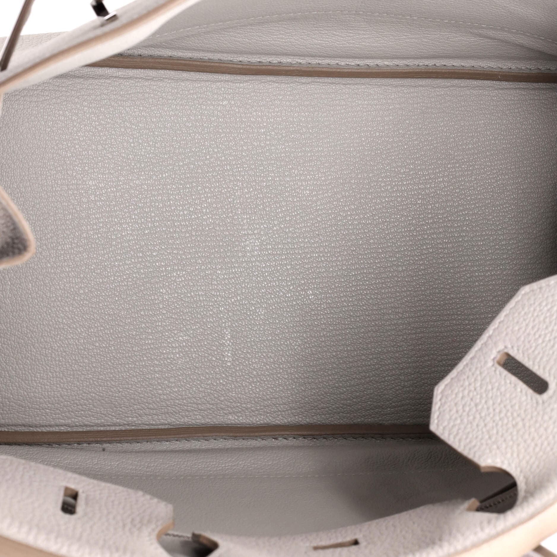 Pre-Owned Hermes Birkin Handbag Grey Togo with Palladium Hardware 30, Alternate, color, Gris Perle