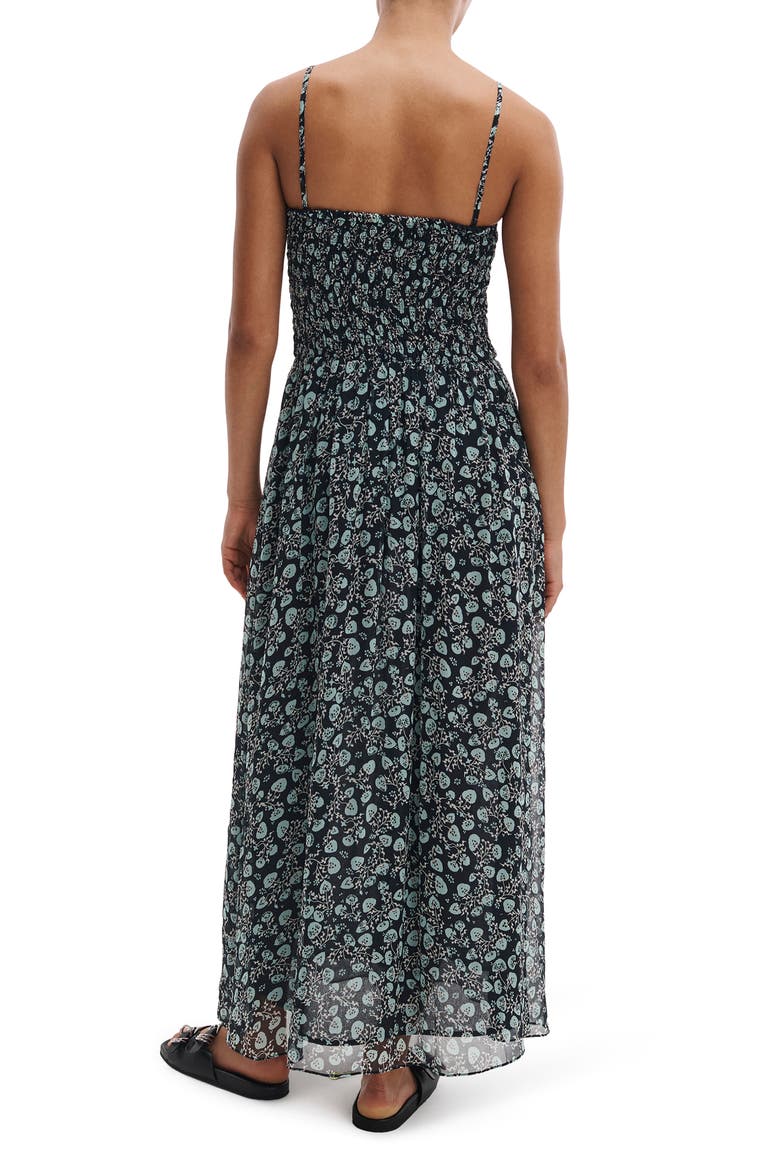 Hallie Floral Print Sleeveless Maxi Dress, Alternate, color, SAL FLORAL