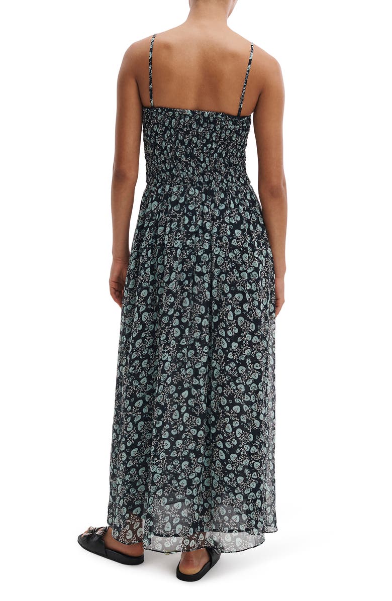 rag & bone Hallie Floral Print Sleeveless Maxi Dress, Alternate, color, Sal Floral