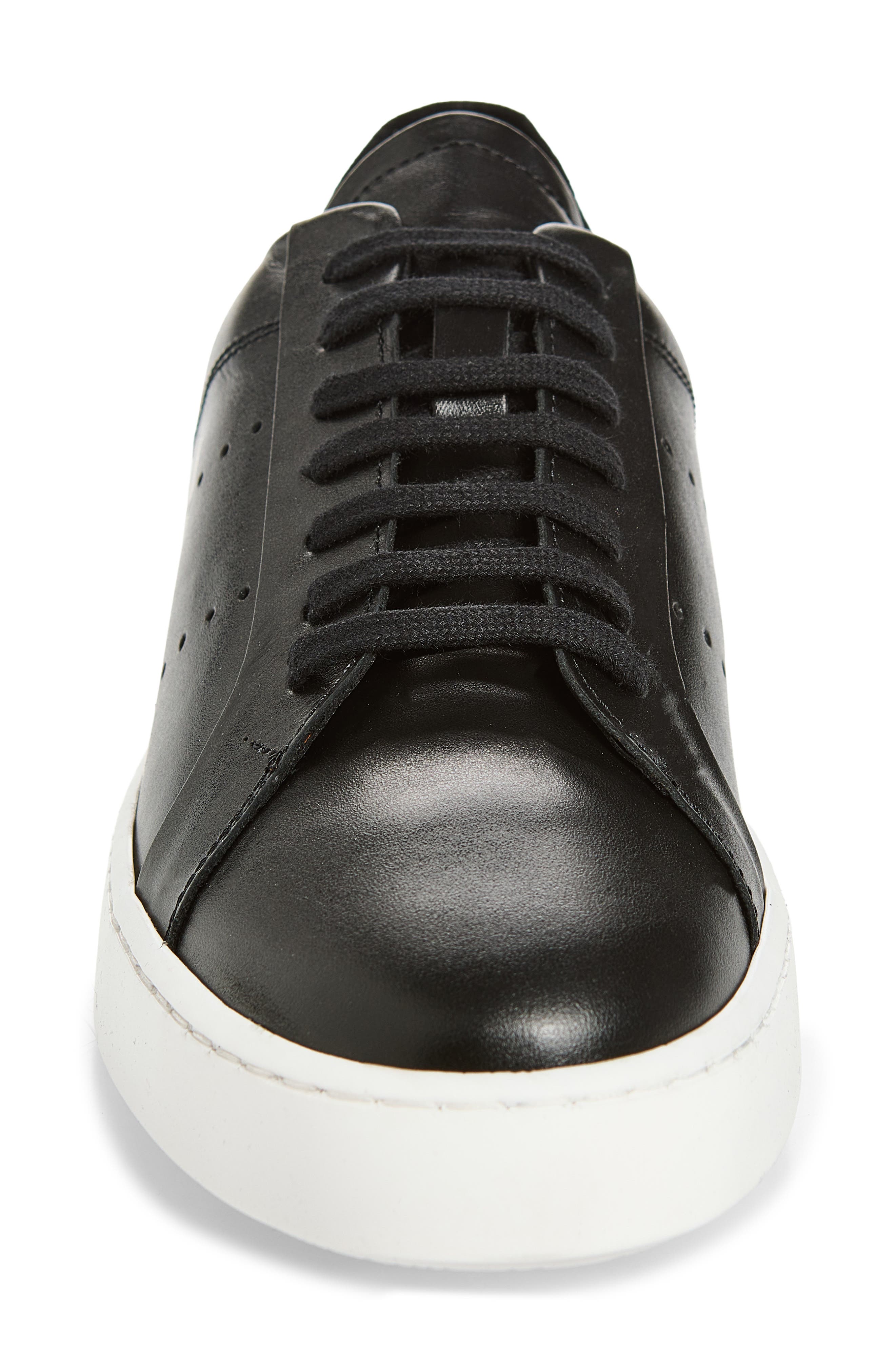 Domenico Sneaker, Alternate, color, BLACK LEATHER