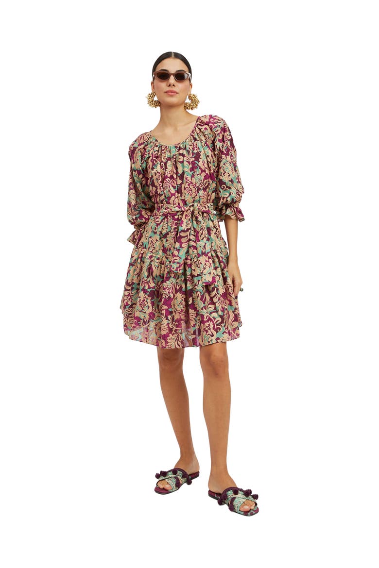 The Uma Mini Dress, Alternate, color, Lilium Purple