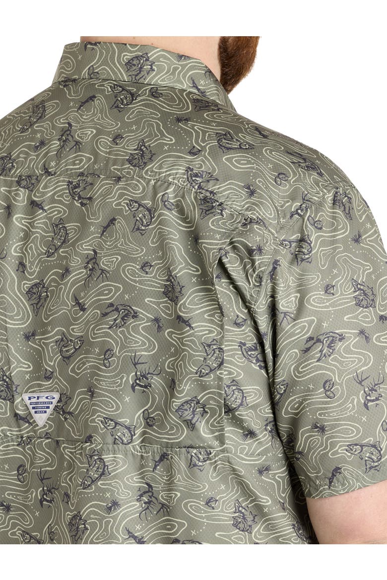Big & Tall Super Slack Tide Camp Shirt, Alternate, color, CYPRESS GAMEPLANS
