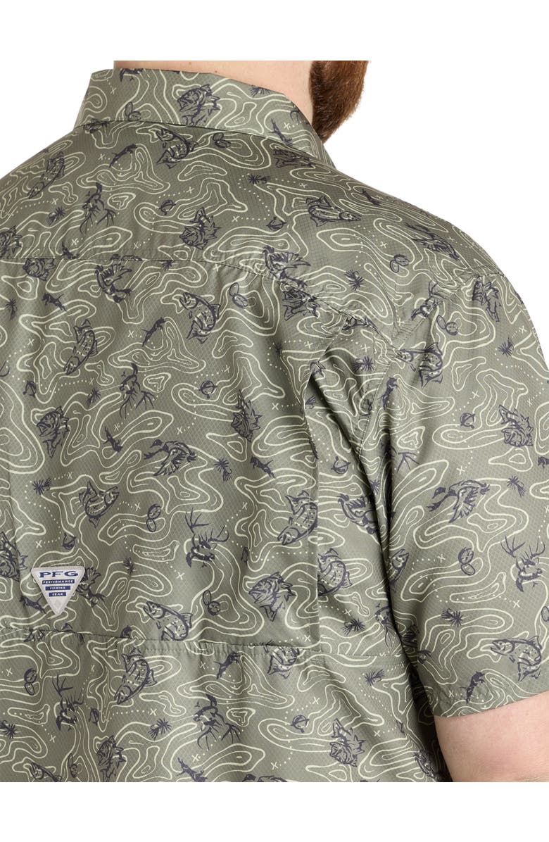Columbia Big & Tall Super Slack Tide Camp Shirt, Alternate, color, Cypress Gameplans