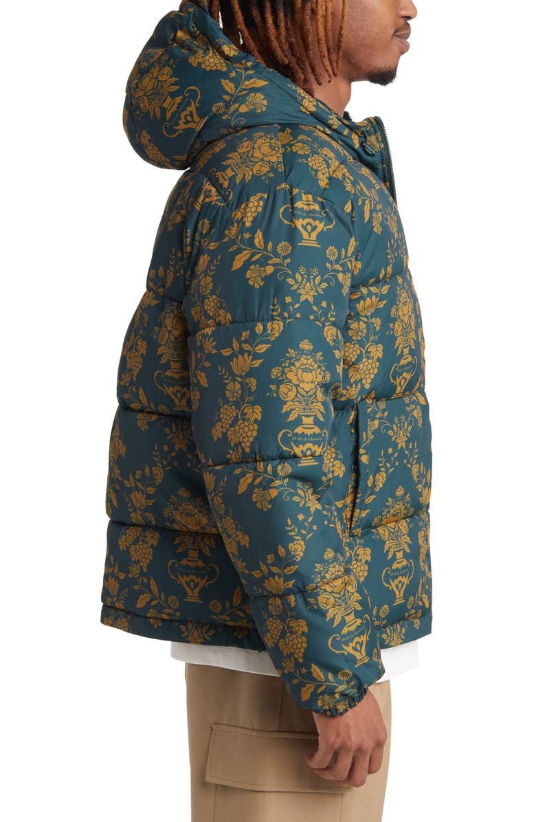 Drôle de Monsieur La Doudoune Damas Water Repellent Hooded Puffer Jacket, Alternate, color,