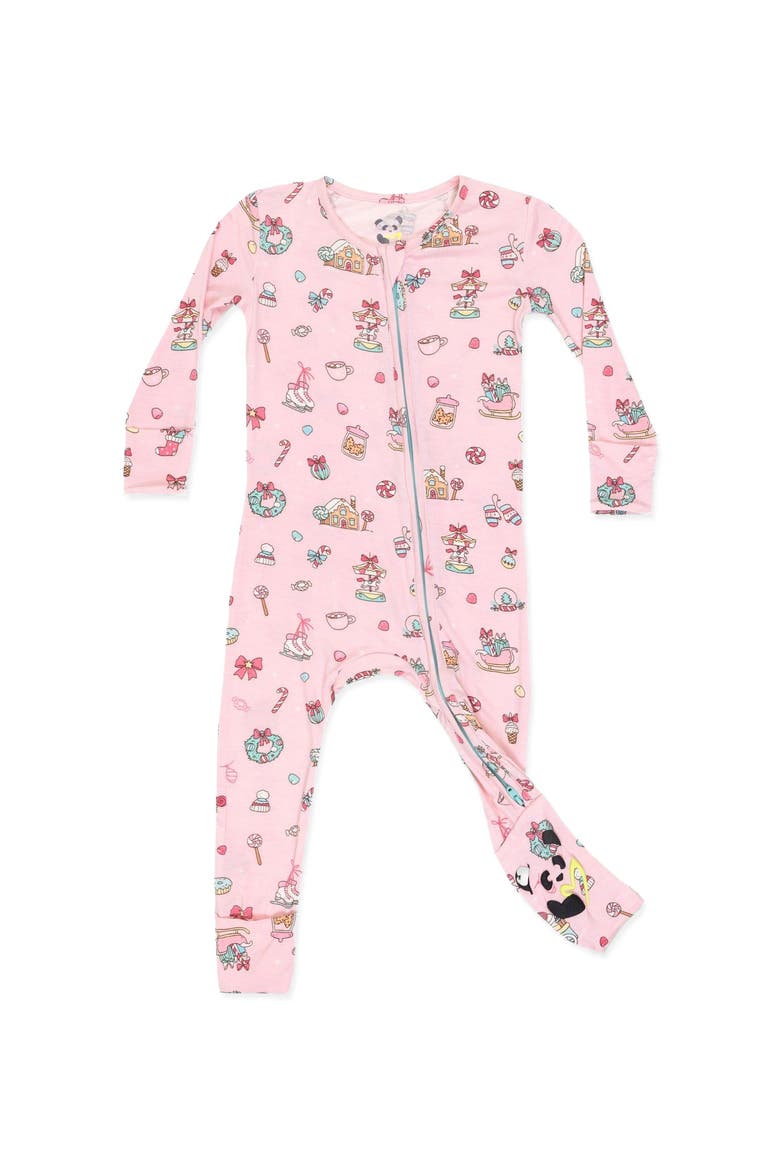 Baby Candy Cane Lane Convertible Footie, Main, color, Candy Cane Lane