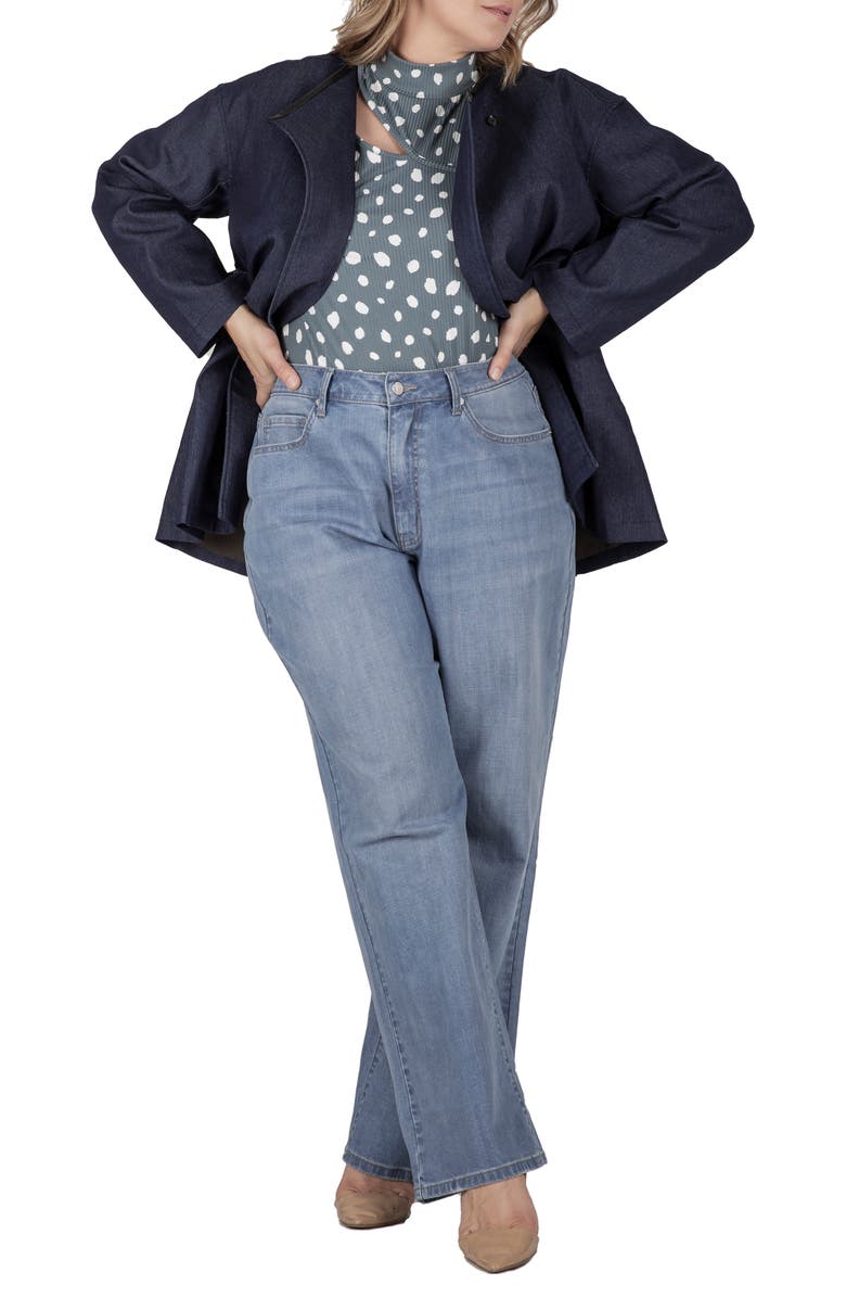 Standards & Practices High Waist Wide Leg Jeans, Alternate, color, Light Blue