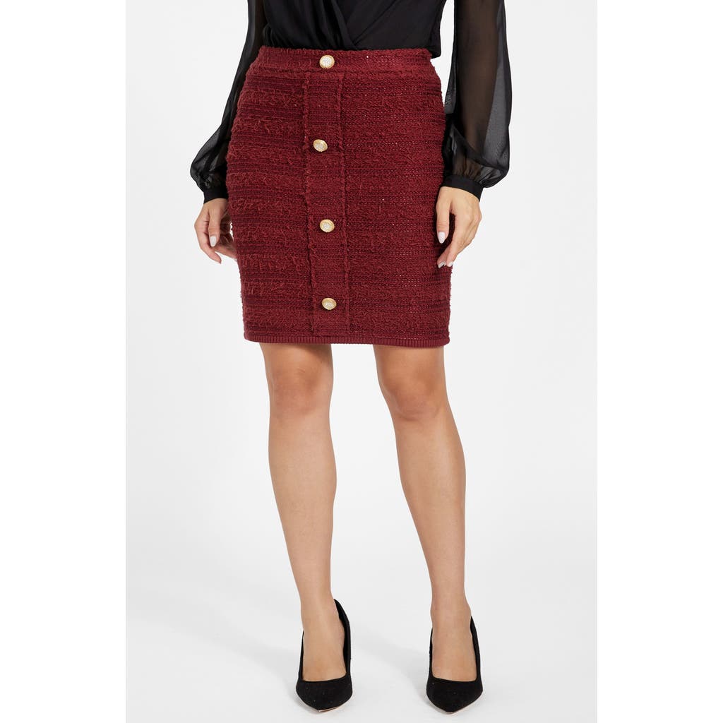 Marciano Clara Knit Pencil Skirt In Multi