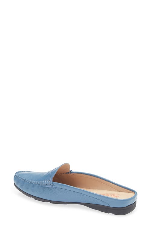 Marc Joseph New York Rosemary Dr Penny Loafer In Atlantic Blue Grainy