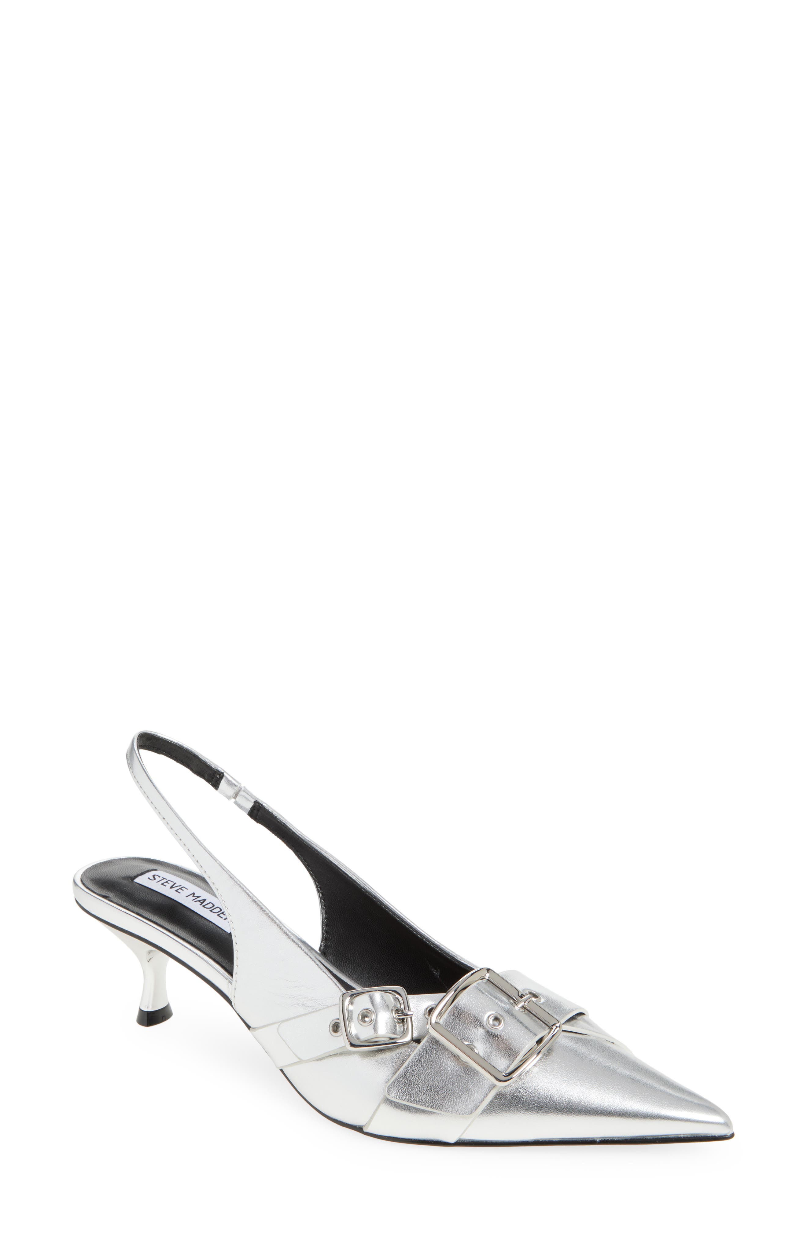 Steve Madden Lezley Kitten Heel Slingback Pump
