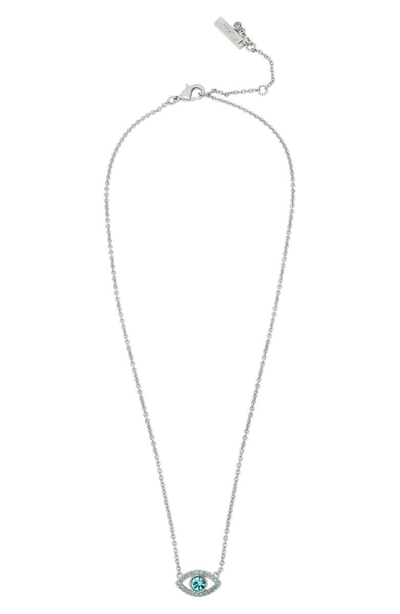 Kurt Geiger London Pavé Evil Eye Pendant, Alternate, color, Blue
