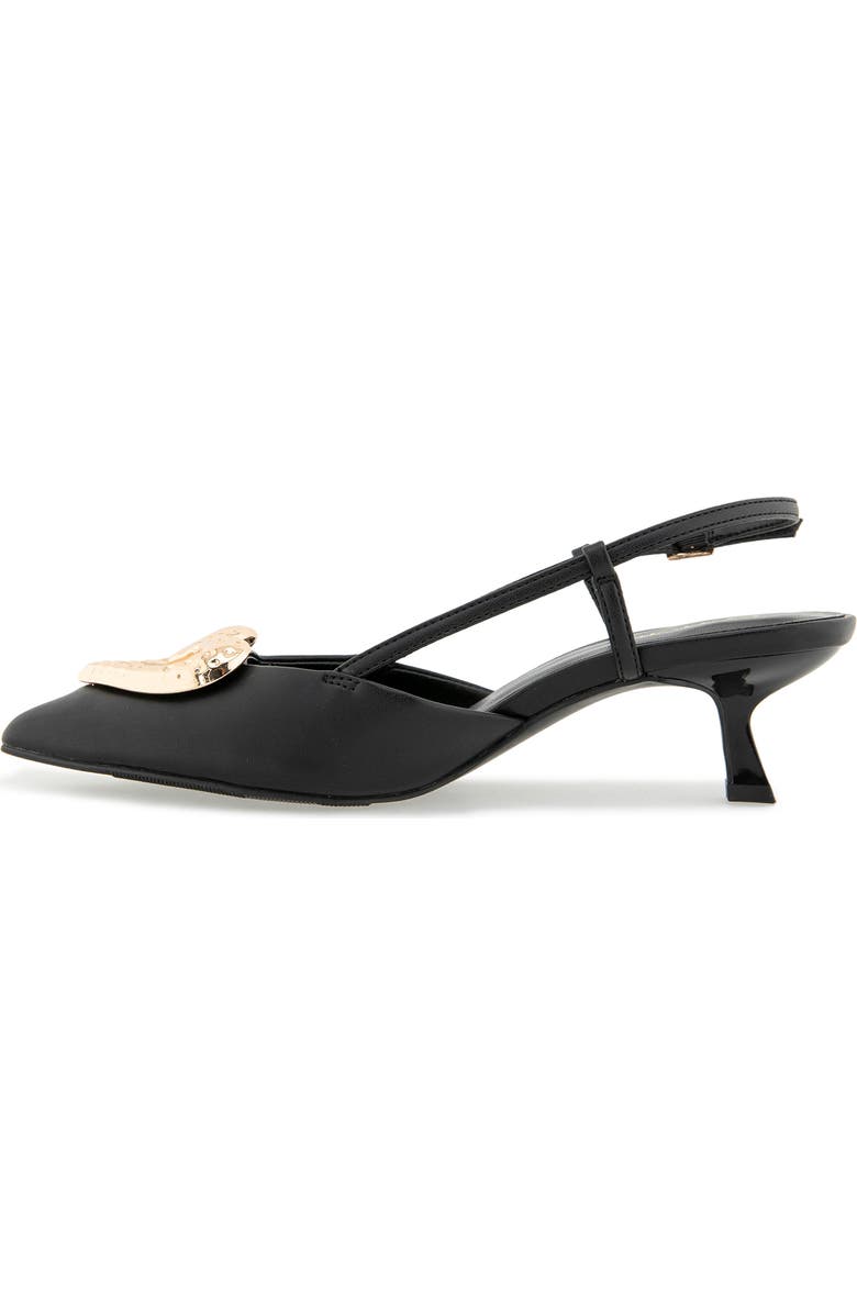 Kensie Elliana Heart Slingback Pump, Alternate, color, Black