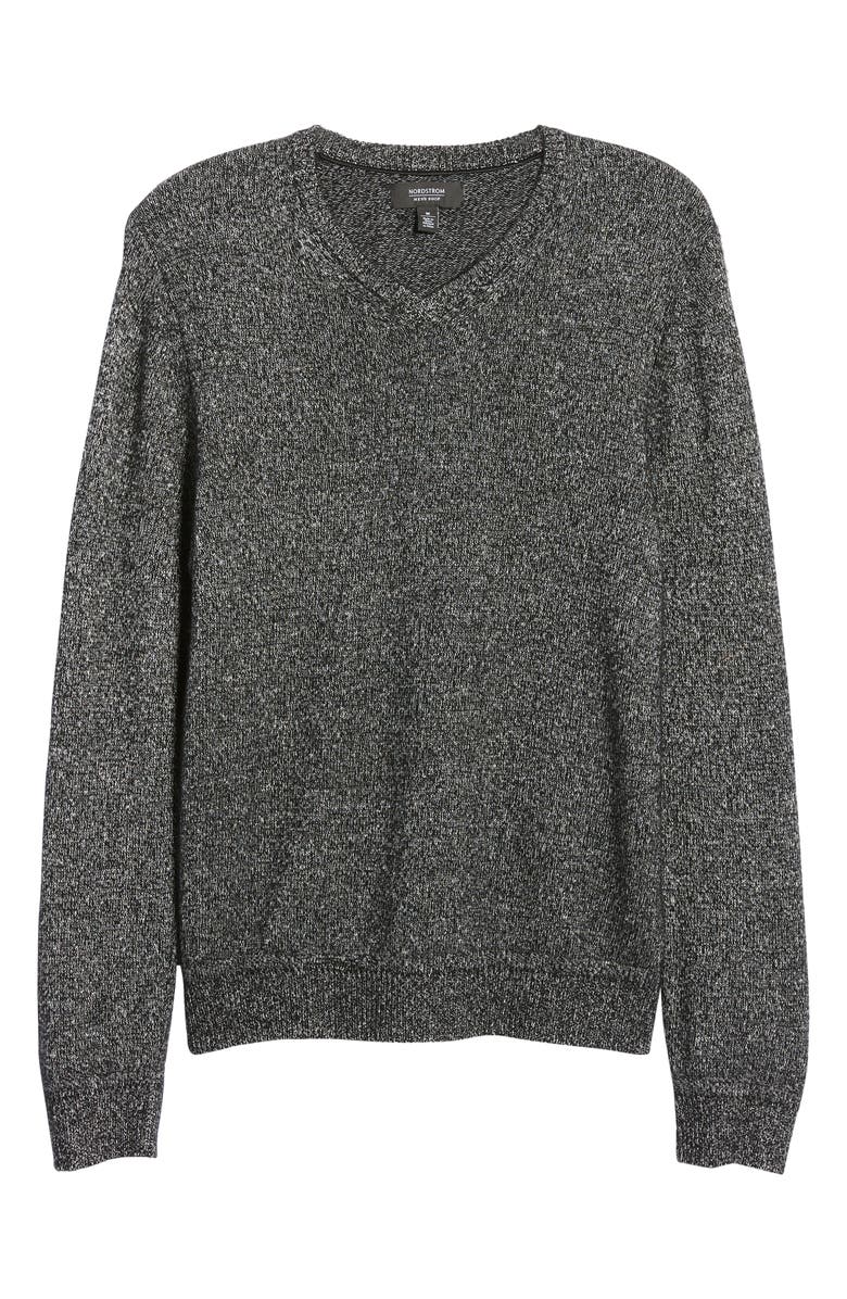 NORDSTROM MEN'S SHOP Cashmere & Silk V-Neck Sweater, Alternate, color,