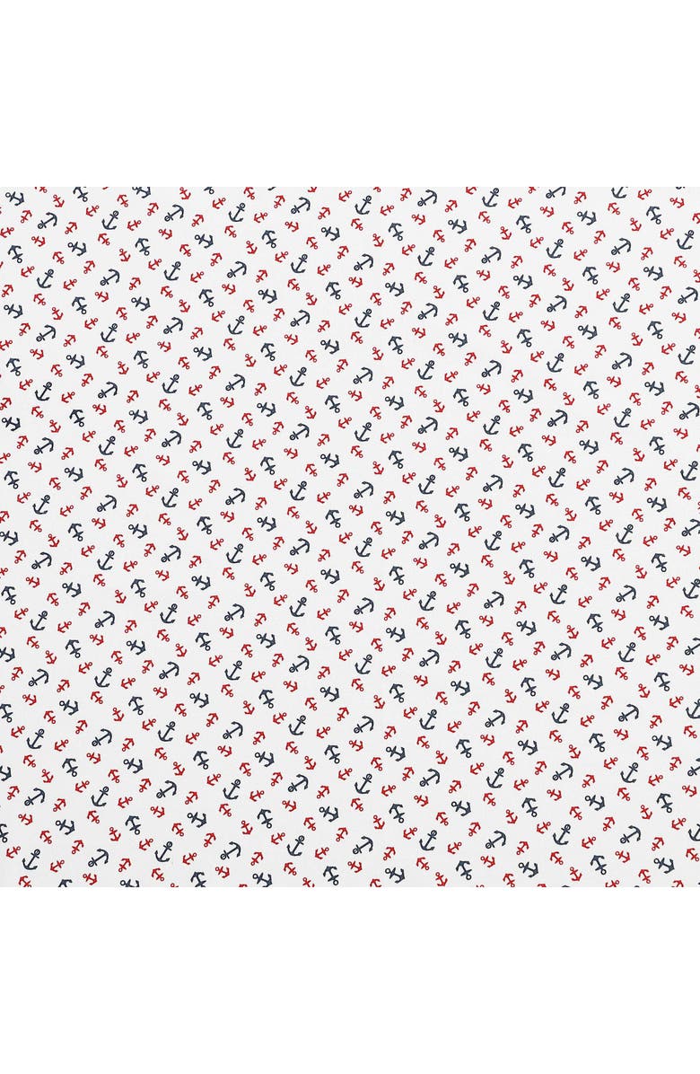 Tommy Hilfiger Atlantic Anchors Cotton Percale Sheet Set, Alternate, color, Red