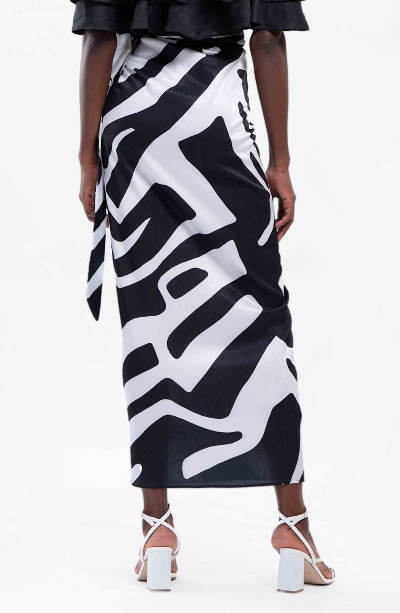 DIARRABLU Seur Abstract Print Wrap Skirt, Alternate, color, 