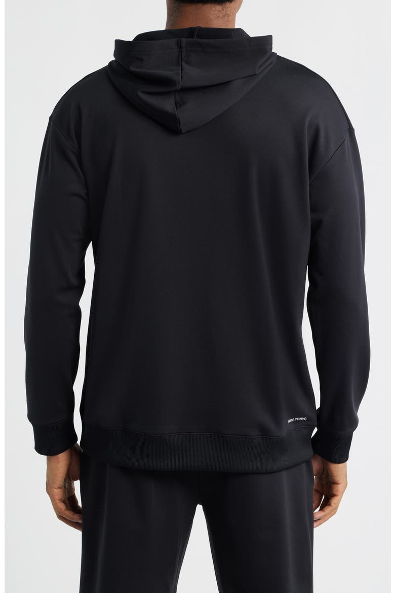 Tempo Comfort Performance Hoodie, Alternate, color, BLACK