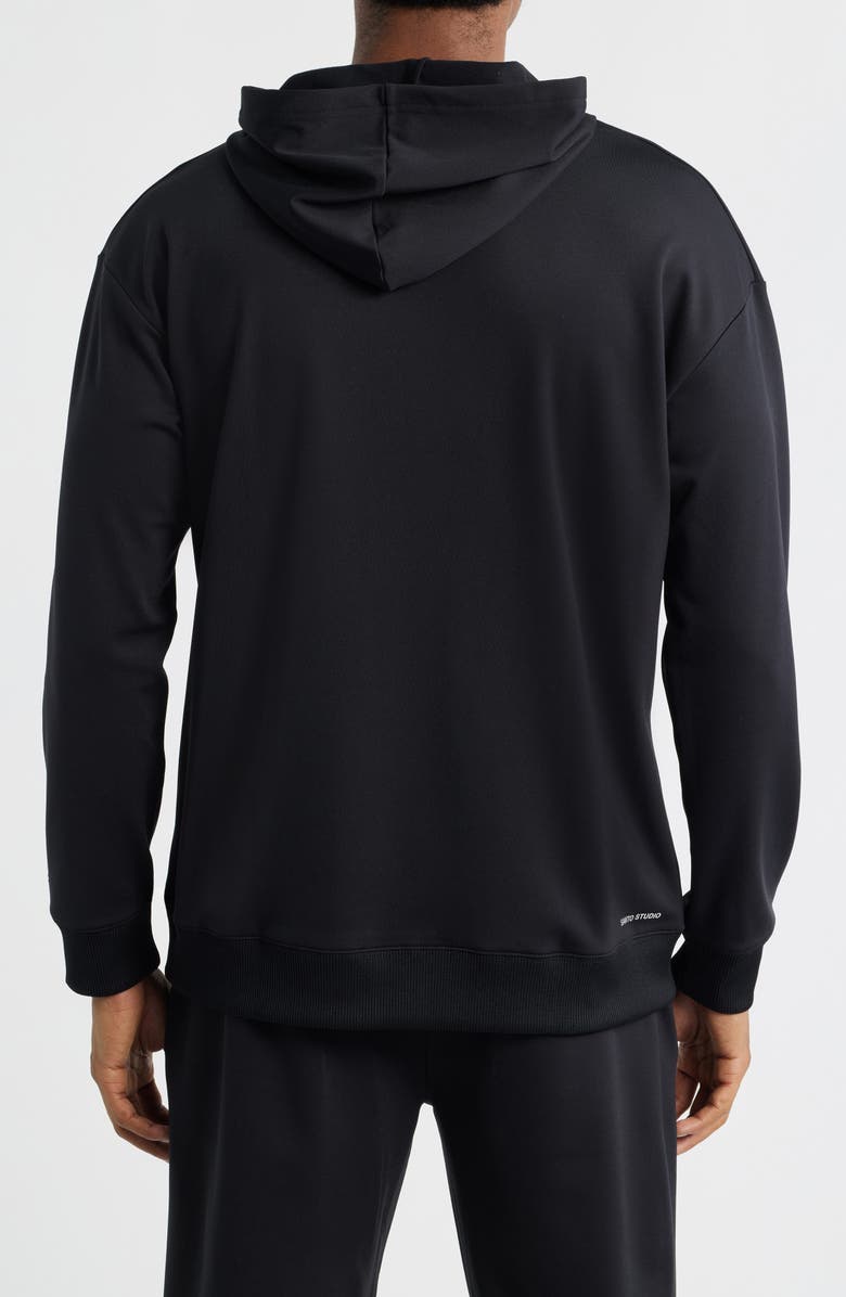 SANTO STUDIO Tempo Comfort Performance Hoodie, Alternate, color, Black