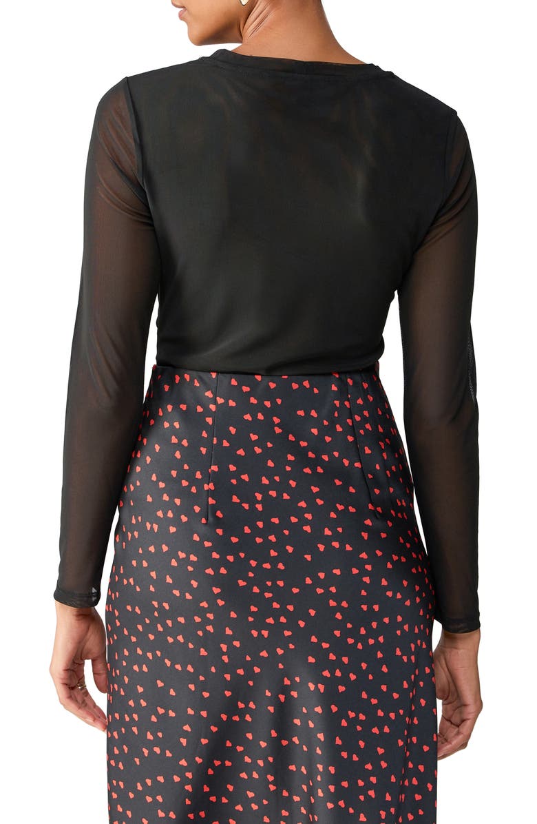 Sanctuary Main Squeeze Long Sleeve Mesh Top, Alternate, color,