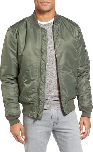 Schott NYC Water Resistant MA-1 Flight Jacket | Nordstrom Schott NYC Water Resistant MA-1 Flight Jacket | Nordstrom