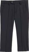 Tallia Solid Wool Blend Flat Front Trousers