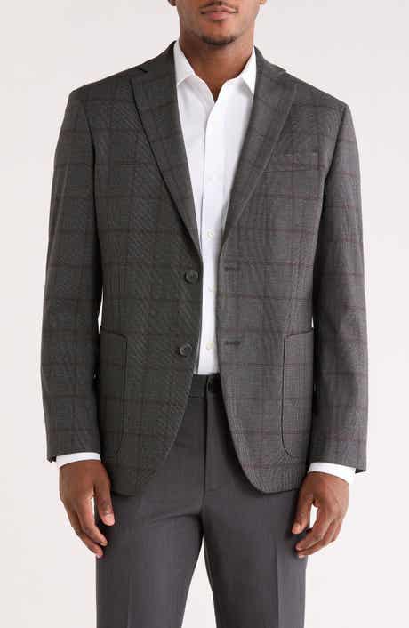 NORDSTROM RACK Windowpane Knit Sport Coat