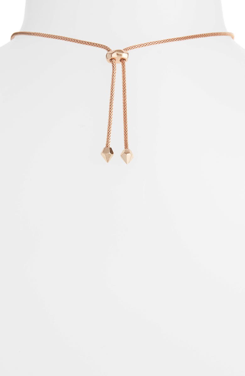 Kendra Scott Inez Pendant Necklace, Alternate, color, Sable Mica/ Rose Gold